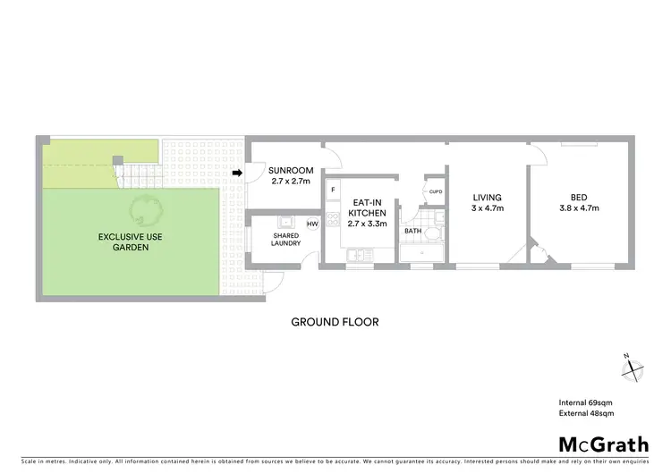 Floorplan of Homely apartment listing, 4/14 Kurrawa Avenue, Coogee NSW 2034