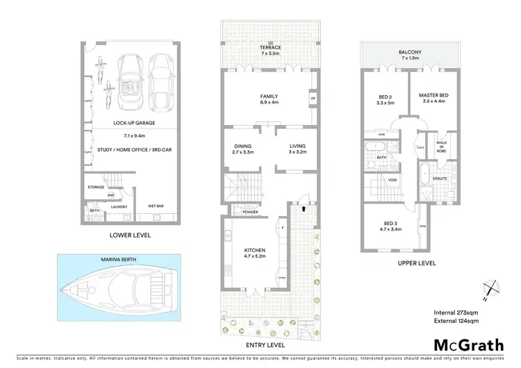 Floorplan of Homely townhouse listing, 10 St Malo Avenue, Hunters Hill NSW 2110