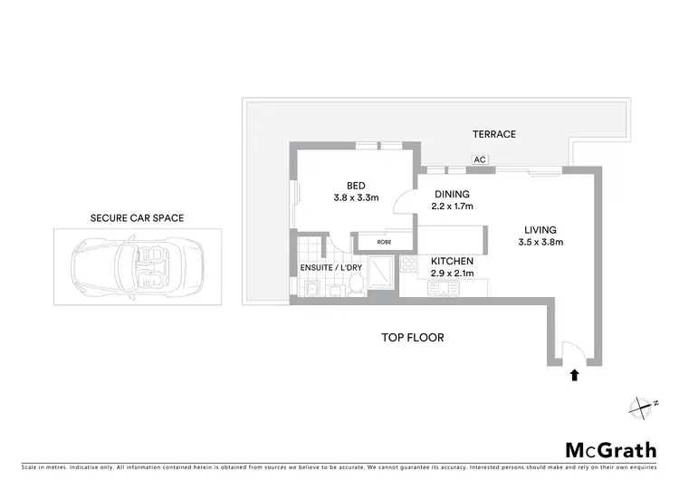 Floorplan of Homely apartment listing, 21/164 Campbell Parade, Bondi Beach NSW 2026