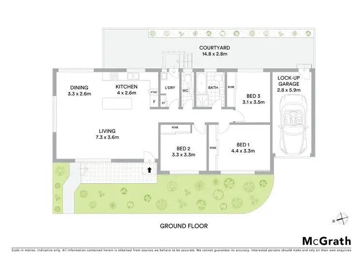 Floorplan of Homely villa listing, 1/3 Toyer Avenue, Sans Souci NSW 2219