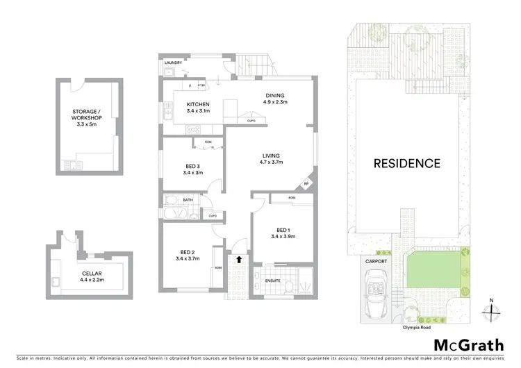 Floorplan of Homely house listing, 21 Olympia Road, Naremburn NSW 2065