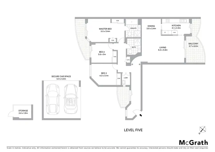 Floorplan of Homely apartment listing, 27/56 Christie Street, St Leonards NSW 2065