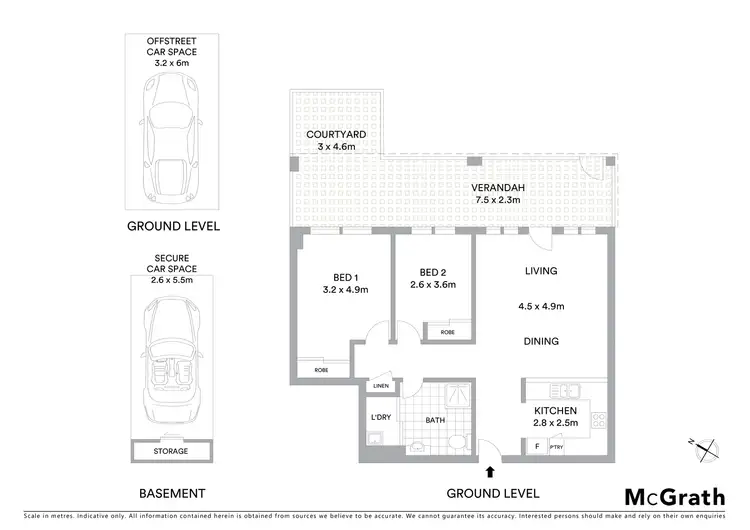 Floorplan of Homely apartment listing, 5/207 Willoughby Road, Naremburn NSW 2065