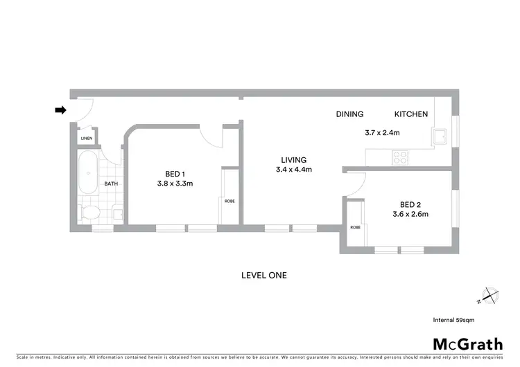 Floorplan of Homely apartment listing, 6/19 McKeon Street, Maroubra NSW 2035