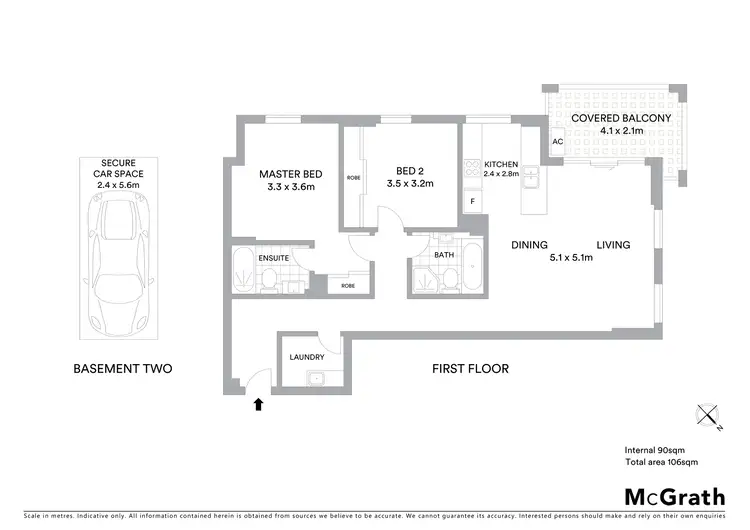 Floorplan of Homely apartment listing, 9/81 Gerard Lane, Cremorne NSW 2090