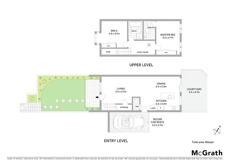 Floorplan of Homely apartment listing, 2/9 Lithgow Street, Wollstonecraft NSW 2065