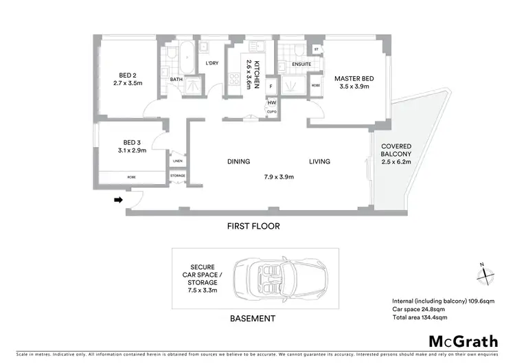 Floorplan of Homely apartment listing, 1/33 Malvern Avenue, Manly NSW 2095
