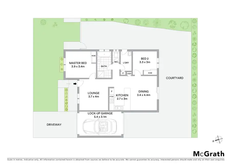 Floorplan of Homely villa listing, 1/68 Myall Road, Casula NSW 2170