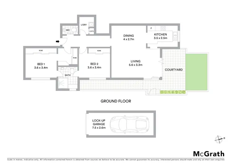 Floorplan of Homely apartment listing, G05/55 Cowper Street, Randwick NSW 2031