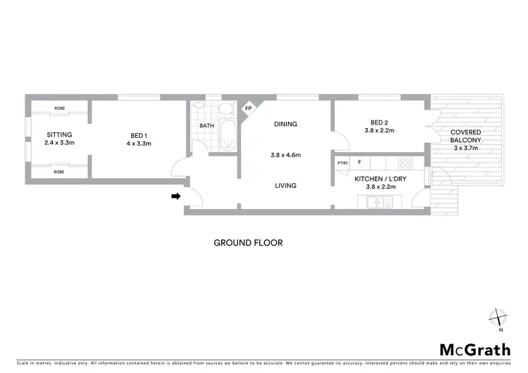 Floorplan of Homely apartment listing, 1/28 Undercliff Street, Neutral Bay NSW 2089