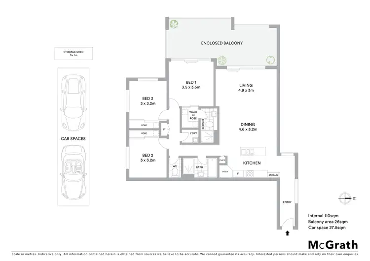 Floorplan of Homely apartment listing, 34/17 Marshall Lane, Kenmore QLD 4069