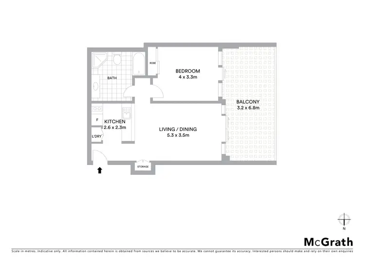 Floorplan of Homely apartment listing, 207/187 Kent Street, Sydney NSW 2000