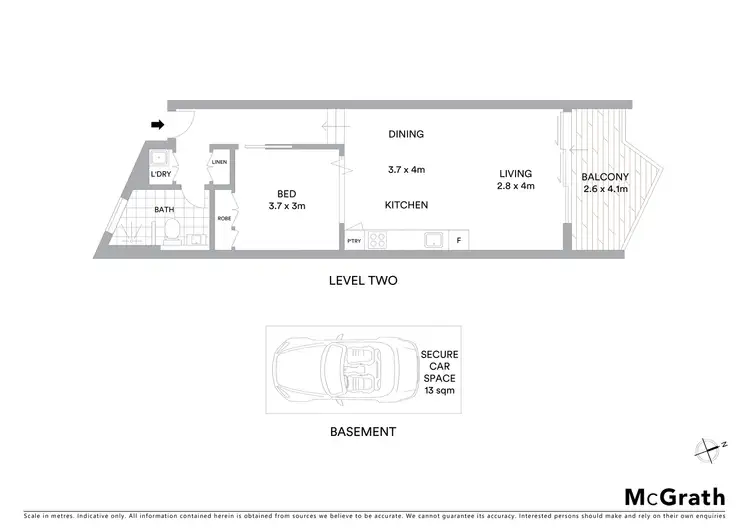 Floorplan of Homely apartment listing, 205/10-20 Anzac Parade, Kensington NSW 2033