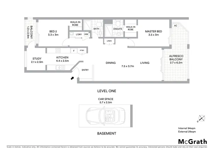 Floorplan of Homely unit listing, 22/1 Great Hall Drive, Miami QLD 4220