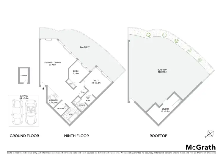 Floorplan of Homely unit listing, 905/2 Murray Street, Port Macquarie NSW 2444