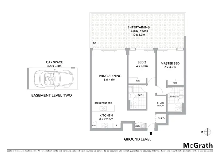 Floorplan of Homely apartment listing, 4/66 Atchison Street, Crows Nest NSW 2065