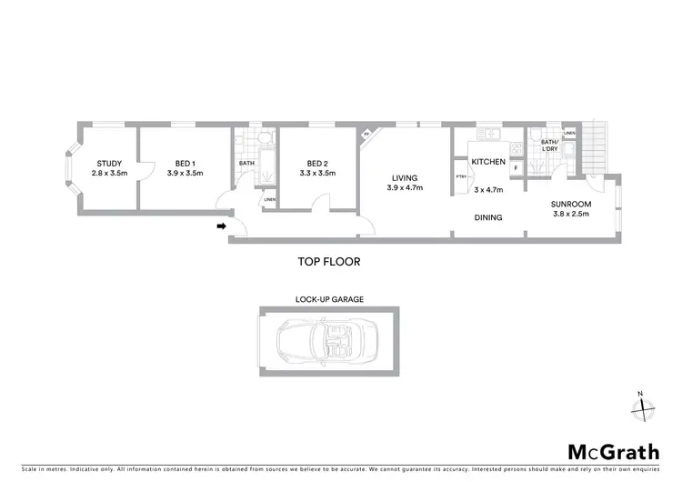 Floorplan of Homely apartment listing, 3/137 Willoughby Road, Naremburn NSW 2065