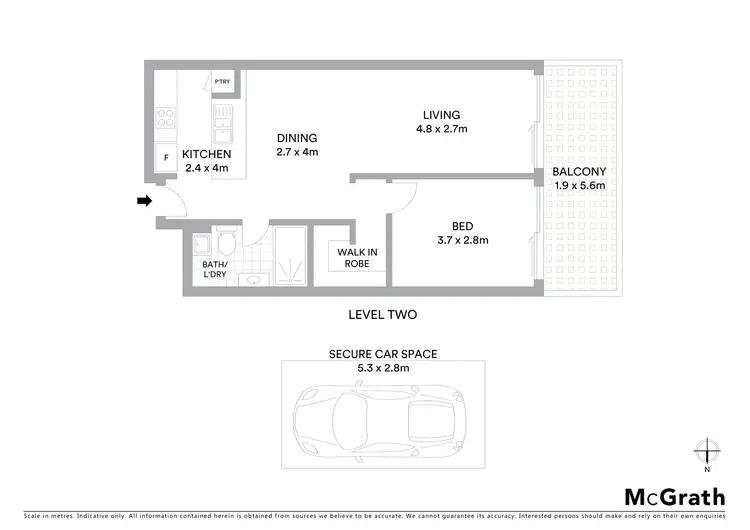 Floorplan of Homely apartment listing, 19/210 Willoughby Road, Naremburn NSW 2065