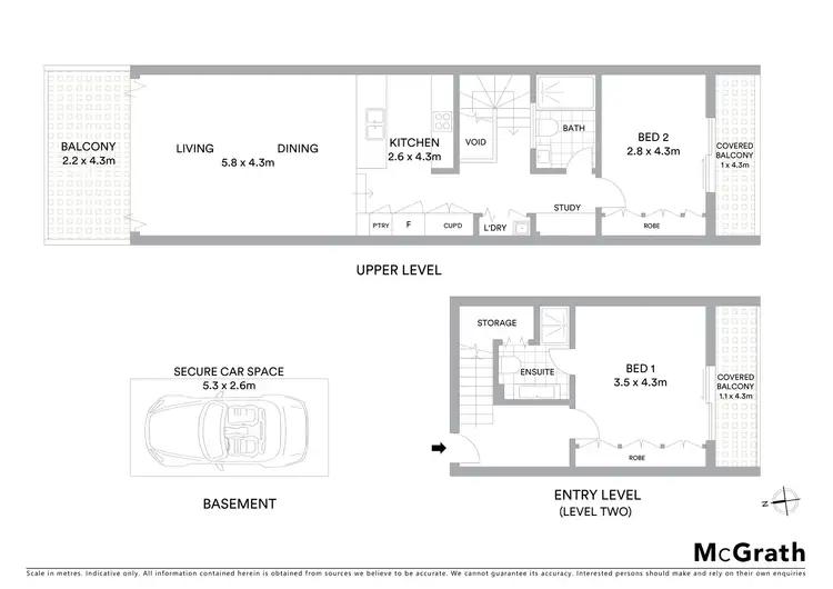Floorplan of Homely apartment listing, 17/11 Alexander Street, Coogee NSW 2034