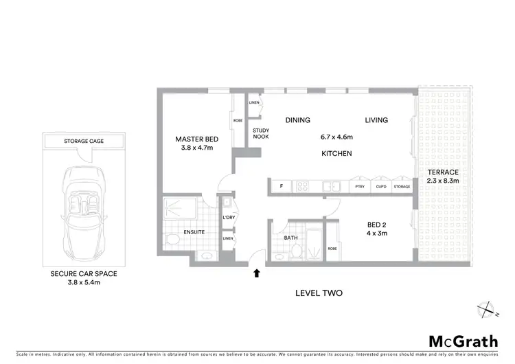 Floorplan of Homely apartment listing, 1205/1 Nield Avenue, Greenwich NSW 2065