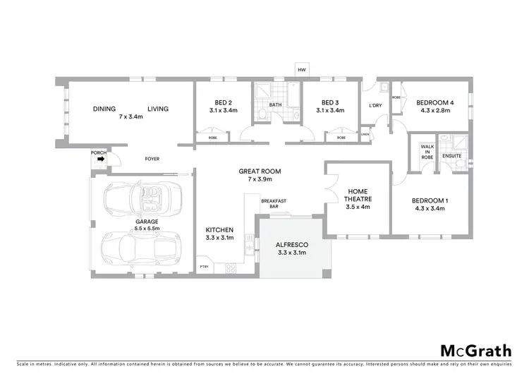 Floorplan of Homely house listing, 28 Midfield Close, Rutherford NSW 2320