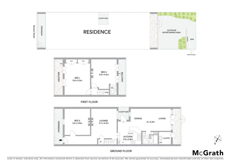 Floorplan of Homely house listing, 63 Denison Street, Rozelle NSW 2039