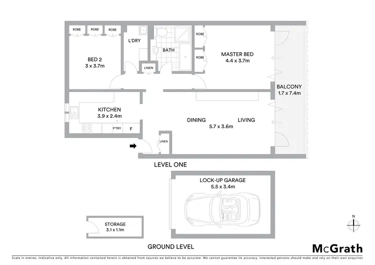 Floorplan of Homely apartment listing, 1/360 Birrell Street, Tamarama NSW 2026