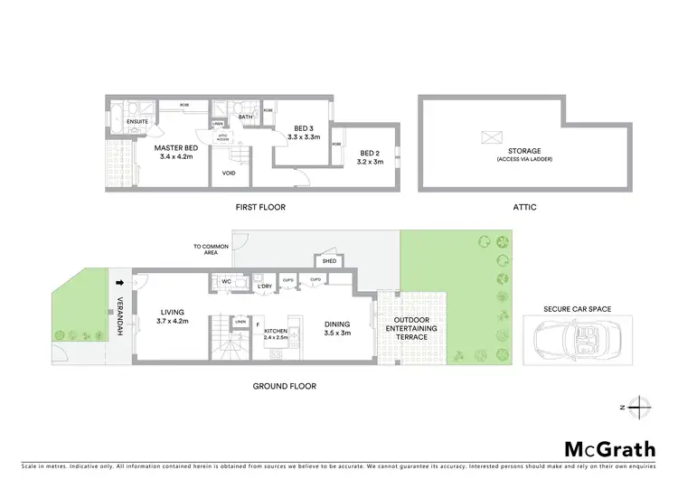 Floorplan of Homely townhouse listing, 61 Combles Parade, Matraville NSW 2036