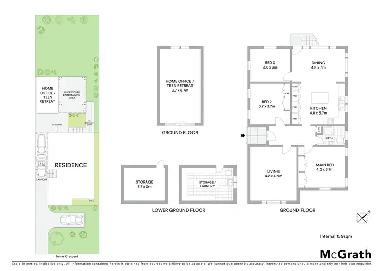 Floorplan of Homely house listing, 4 Irvine Crescent, Ryde NSW 2112