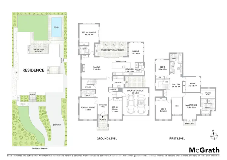 Floorplan of Homely house listing, 59 Mahratta Avenue, Wahroonga NSW 2076