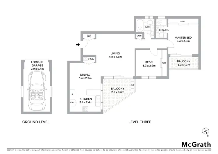 Floorplan of Homely apartment listing, 4/9 Ruth Street, Naremburn NSW 2065