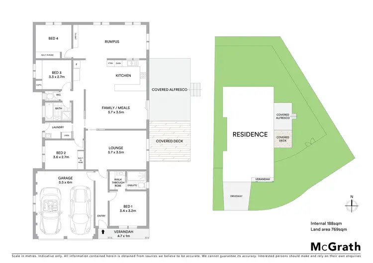 Floorplan of Homely house listing, 5 Godson Place, Dunlop ACT 2615