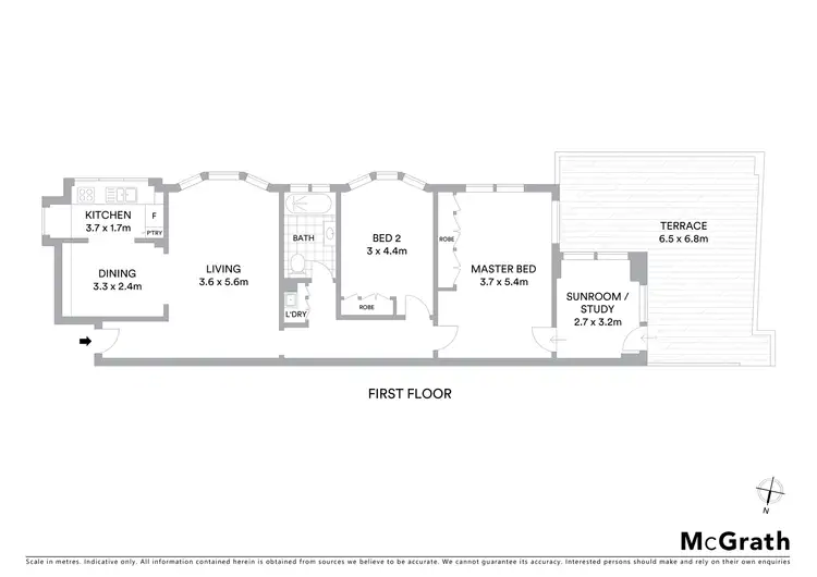 Floorplan of Homely apartment listing, 11/21 Holbrook Avenue, Kirribilli NSW 2061