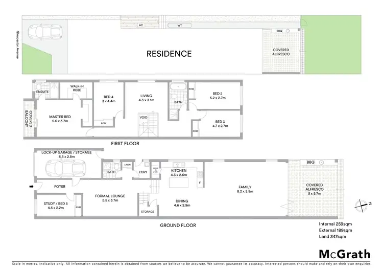 Floorplan of Homely semi-detached listing, 13B Gloucester Avenue, Merrylands NSW 2160
