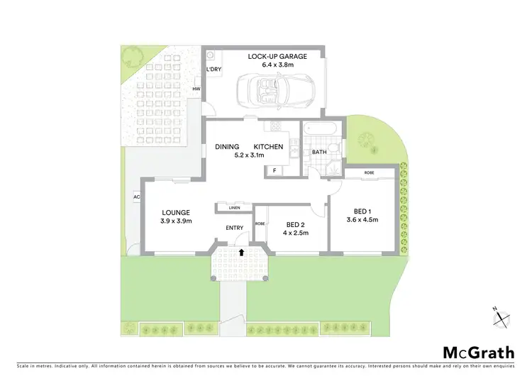Floorplan of Homely villa listing, 1/96 Rawson Street, Aberdare NSW 2325