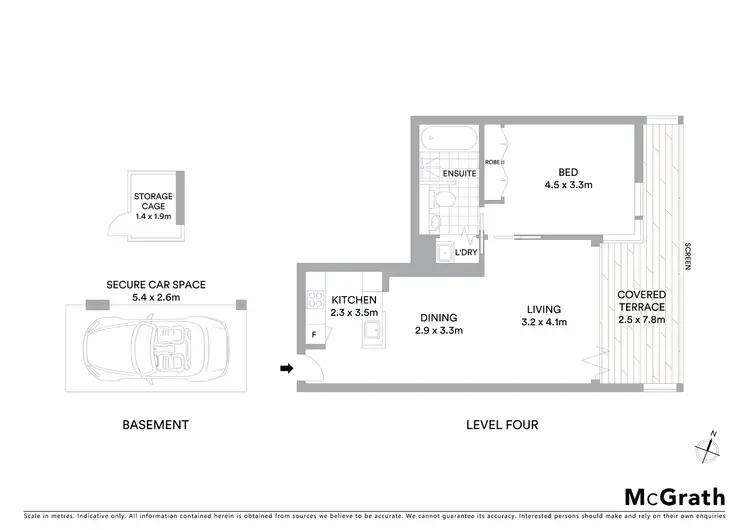 Floorplan of Homely apartment listing, C407/3 Sterling Circuit, Camperdown NSW 2050