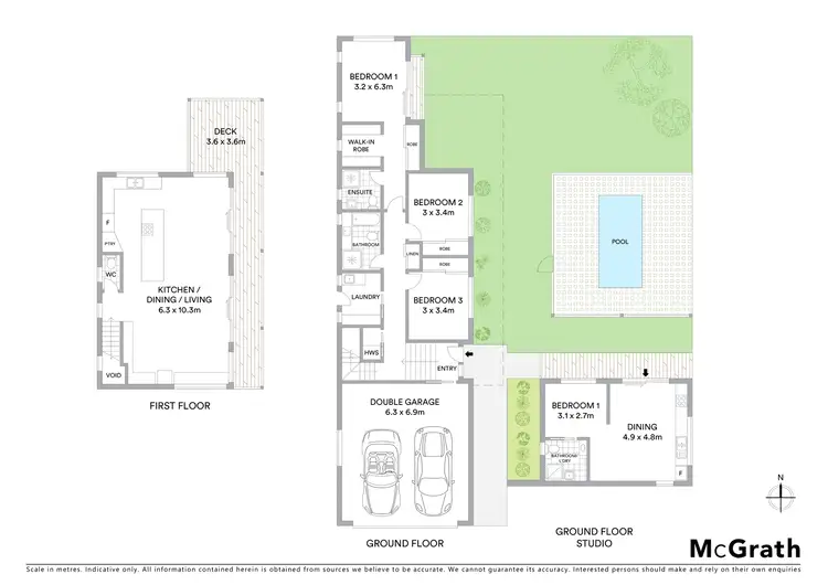 Floorplan of Homely house listing, 34 Yalla Kool Drive, Ocean Shores NSW 2483