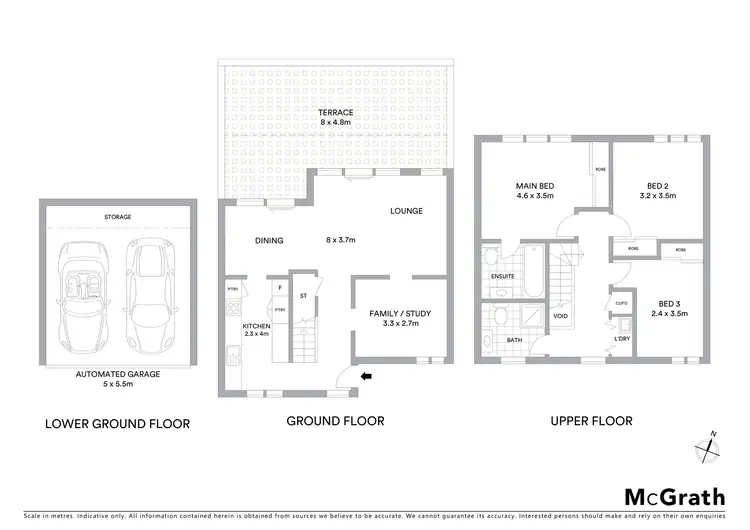 Floorplan of Homely townhouse listing, 18B Brook Street, Crows Nest NSW 2065