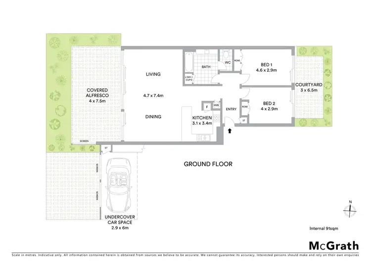 Floorplan of Homely apartment listing, 1/6 Edgar Bennett Avenue, Noosa Heads QLD 4567