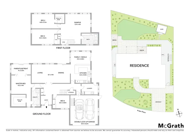 Floorplan of Homely house listing, 10 Arden Place, Palmerston ACT 2913