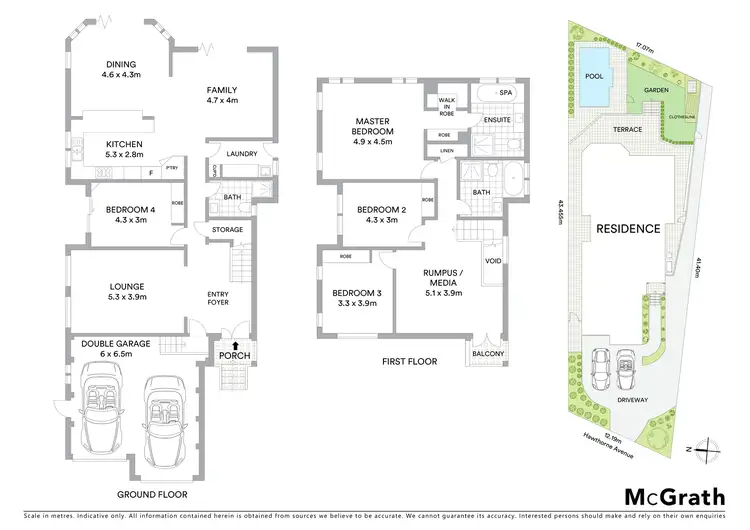 Floorplan of Homely house listing, 53 Hawthorne Avenue, Chatswood NSW 2067