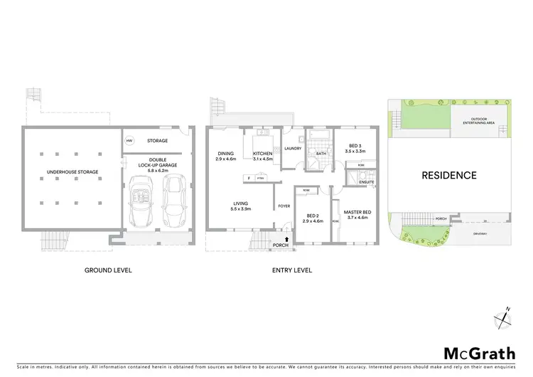 Floorplan of Homely townhouse listing, 3/188 Penshurst Street, Penshurst NSW 2222
