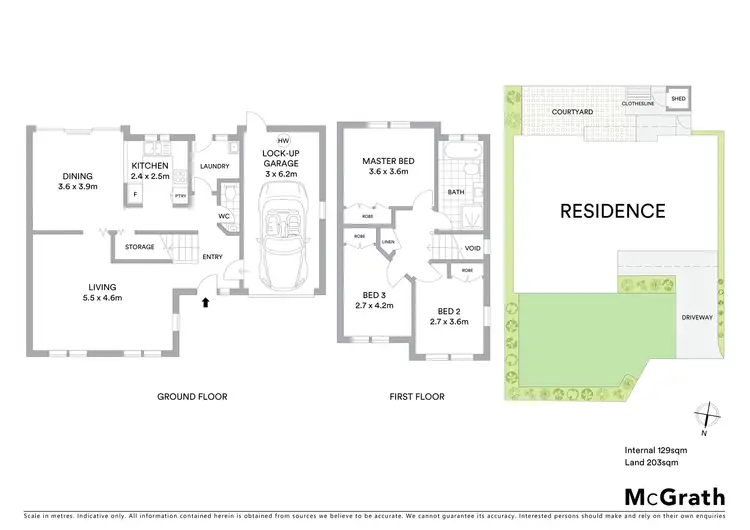 Floorplan of Homely townhouse listing, 9/49 Freda Bennett Circuit, Nicholls ACT 2913