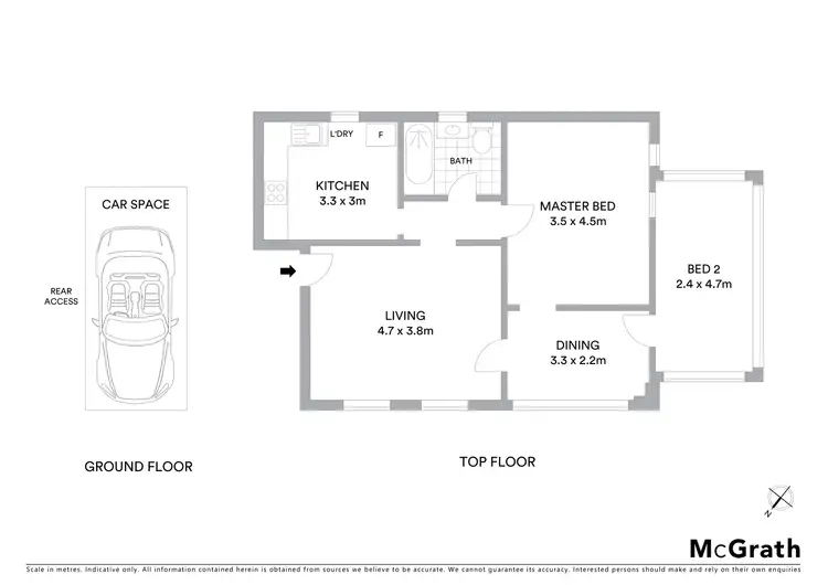 Floorplan of Homely apartment listing, 6/5 New Beach Road, Darling Point NSW 2027