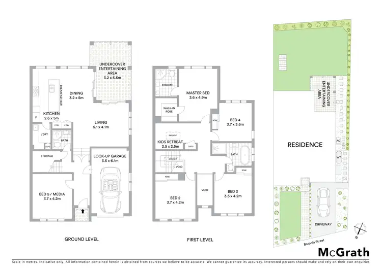 Floorplan of Homely semi-detached listing, 62A Boronia Street, Ermington NSW 2115