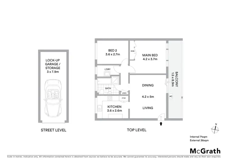 Floorplan of Homely apartment listing, 6/12 Bellevue Street, North Parramatta NSW 2151