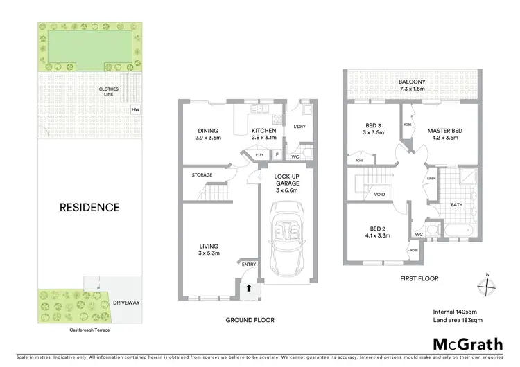 Floorplan of Homely townhouse listing, 7/174 Clive Steele Avenue, Monash ACT 2904