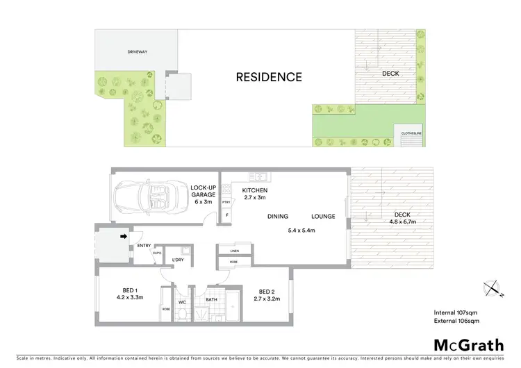 Floorplan of Homely townhouse listing, 23/18 Constance Stone Street, Macgregor ACT 2615