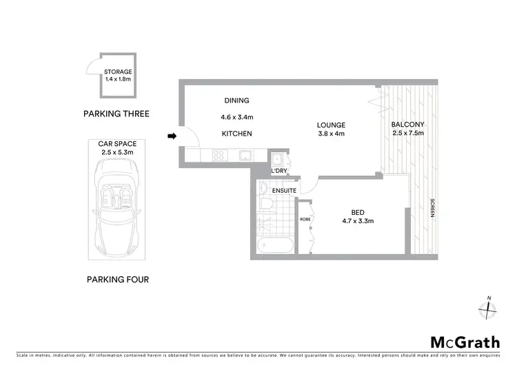 Floorplan of Homely apartment listing, 206/5 Sterling Circuit, Camperdown NSW 2050