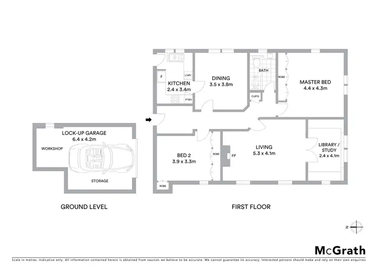 Floorplan of Homely apartment listing, 3/1 Burroway Street, Neutral Bay NSW 2089